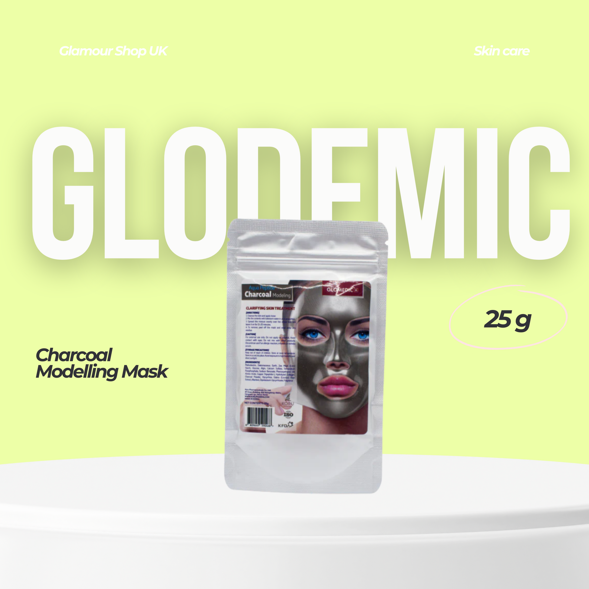 Activated charcoal mask that detoxifies and purifies skin by removing impurities and balancing excess oils.