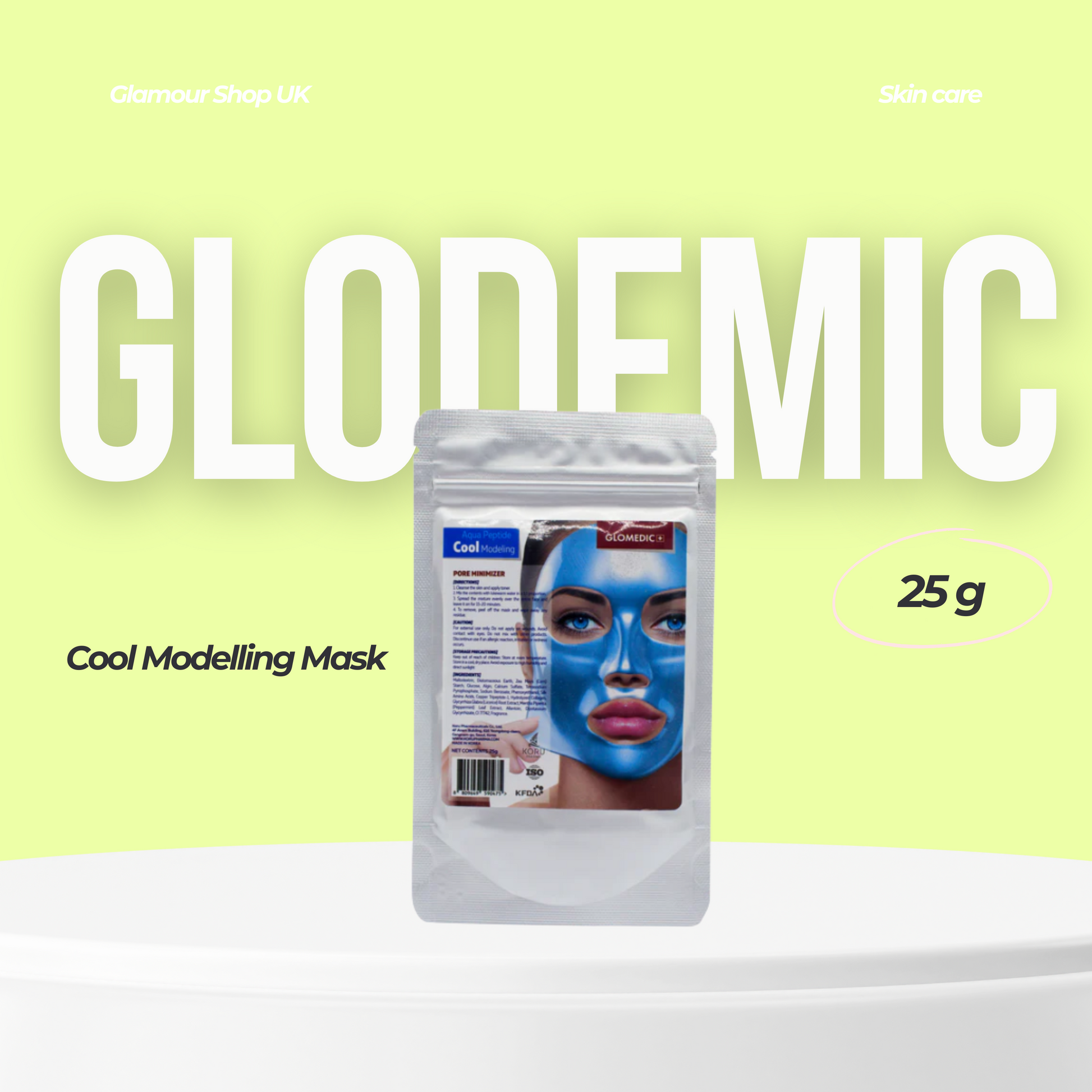 Cooling face mask that soothes and hydrates irritated skin, reducing redness and inflammation.